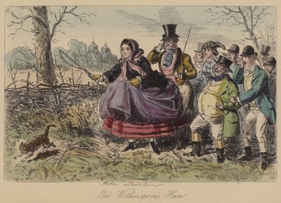Vanha Wotherspoons Hare! tekijältä John Leech