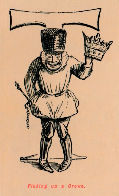 Kruunun poimiminen, c1860, c1860 tekijältä John Leech