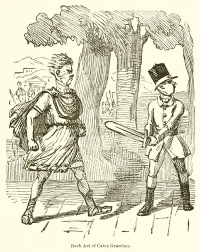 Caius Gracchuksen hätiköity teko tekijältä John Leech