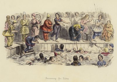 Uinti naisille tekijältä John Leech