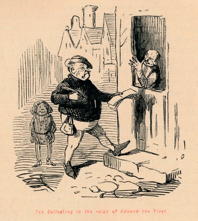 Veron kerääminen Edward Ensimmäisen hallituskaudella, c1860, c1860 tekijältä John Leech