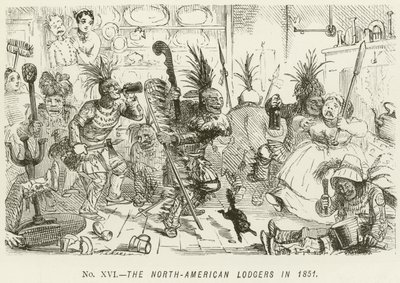 Pohjois-Amerikan majoittajat vuonna 1851 tekijältä John Leech