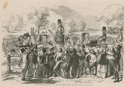 Mielenosoitus Hyde Parkissa tekijältä John Leech