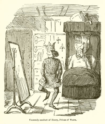 Walesin prinssin Henryn sopimaton käytös tekijältä John Leech