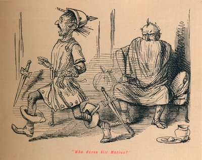 Kuka uskaltaa tappaa Mariuksen, 1852 tekijältä John Leech