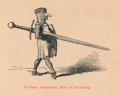 William Longsword, Earl of Salisbury, c1860, c1860 tekijältä John Leech