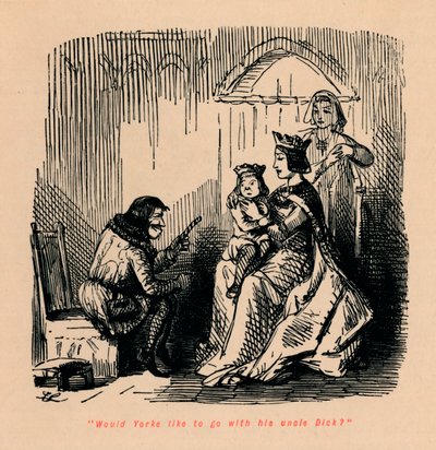 Haluaisiko Yorke lähteä setänsä Dickin kanssa, tekijältä John Leech