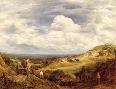 Sand Pits, Hampstead Heath, 1849 tekijältä John Linnell