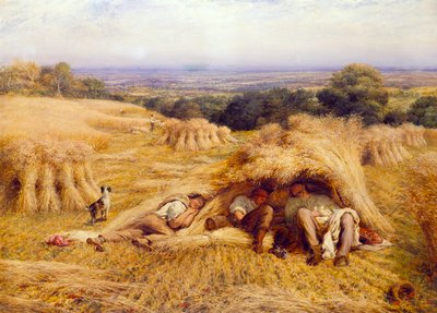 Keskipäivän lepo, 1862 tekijältä John Linnell