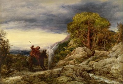 Profeetta Bileam ja enkeli tekijältä John Linnell
