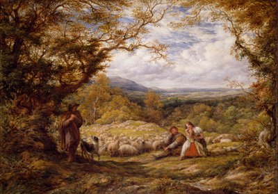 The Sheep Drive, 1863. tekijältä John Linnell