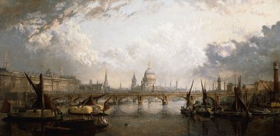 Thames Hungerford Bridgeltä, 1871 tekijältä John MacVicar Anderson