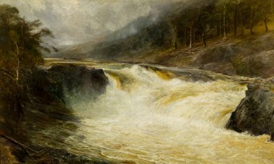 Tummelin putoukset, n. 1875 (öljy kankaalle) tekijältä John MacWhirter