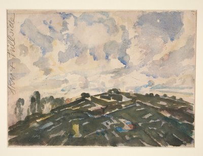 Land and Sky, Ranska, 1908; tai Kukkula tekijältä John Marin