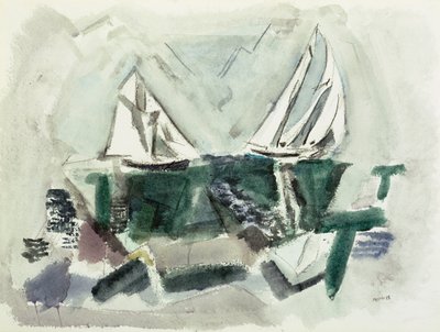 Schooner Yachts, Dear Isle, Maine tekijältä John Marin