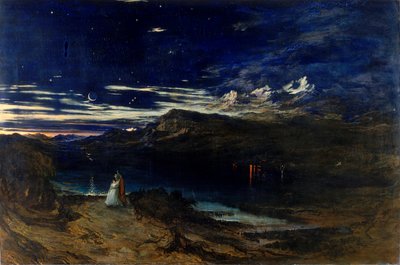Arthur ja Aegle Happy Valleyssä, 1849 tekijältä John Martin