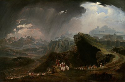 Joshua käskee auringon pysymään paikallaan Gibeonissa, 1816. tekijältä John Martin