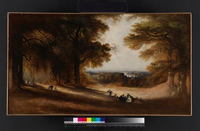 Maisema: Näkymä Richmond Parkissa, 1850 tekijältä John Martin