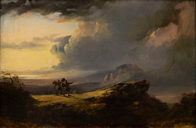 Macbeth ja Banquo tapaavat kolme noitaa, 1849-1851. tekijältä John Martin