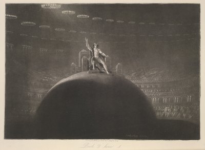 Saatana valtaistuimellaan, kirjasta "Paratiisi kadonnut", kirjoittanut John Milton, n. 1858 (kaiverrus) tekijältä John Martin