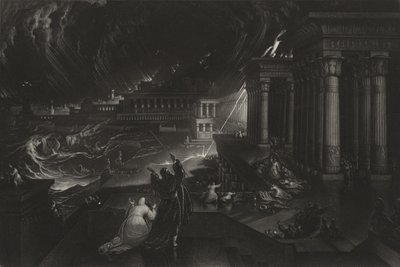 Seitsemäs rutto, noin 1824 (mezzotint) tekijältä John Martin