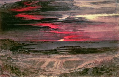 Auringonlasku Rocky Bayn yli tekijältä John Martin