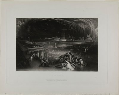 Babylonin kukistuminen, Raamatun kuvituksista tekijältä John Martin