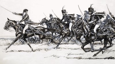 Ratsuväen hyökkäys tekijältä John Millar Watt