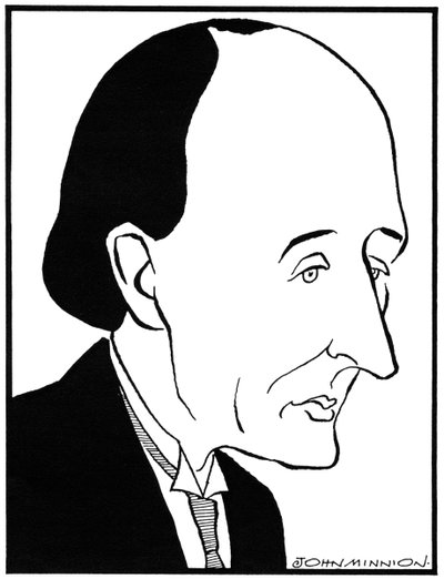 Frederick Delius - muotokuva Englantilainen säveltäjä, 29. tammikuuta 1862 - 10. kesäkuuta 1934 tekijältä John Minnion