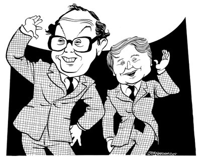 Morcambe ja Wise - John Minnionin karikatyyri tekijältä John Minnion