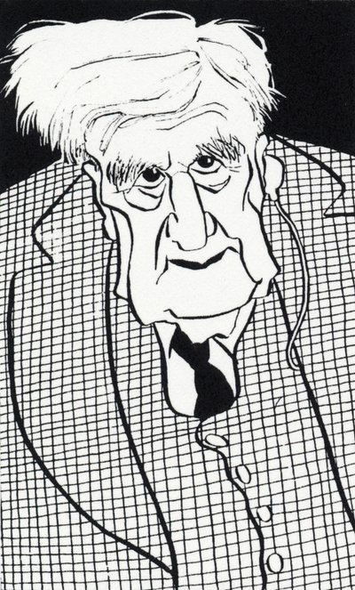 Ralph Vaughan Williams - karikatyyri tekijältä John Minnion
