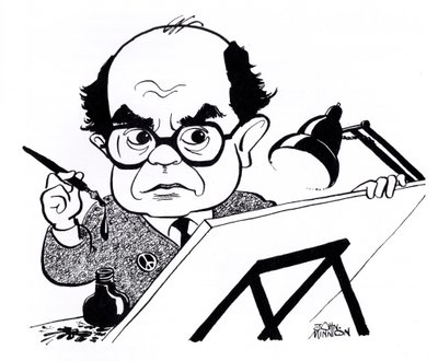 Vicky (Victor Weisz), karikatyyri tekijältä John Minnion