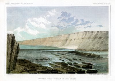 Columbia River, Des Chutesin risteys, 1856. tekijältä John Mix Stanley