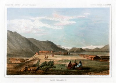 Fort Okinakane, Yhdysvallat, 1856. tekijältä John Mix Stanley