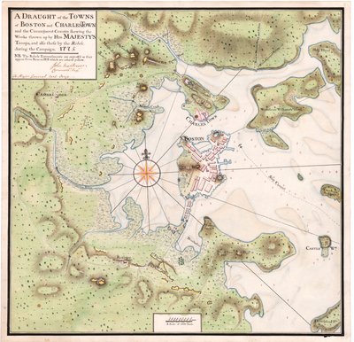 Montresorin Bostonin kartta tekijältä John Montresor
