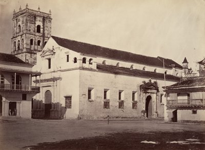 Trooppinen maisema, katedraali, Cartagena, 1871. tekijältä John Moran