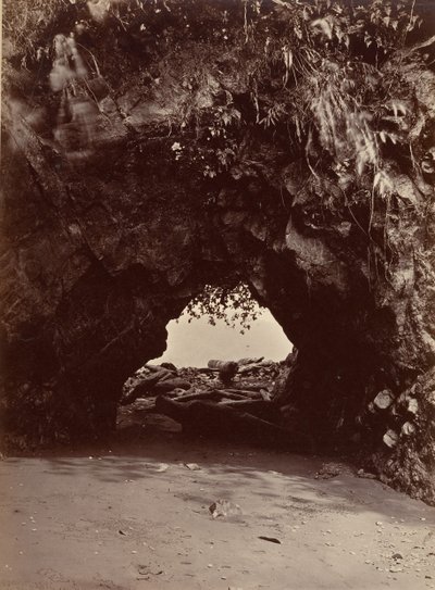 Trooppinen maisema, luonnonkaari, Cupica Bay, 1871. tekijältä John Moran