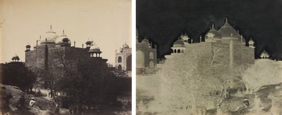 Taj Mahal, Näkymä lepotalon takaa, kuvalla tekijältä John Murray