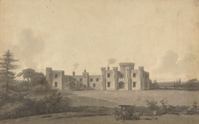 Suunnittelu Knepp Castle, Sussex: Perspective tekijältä John Nash