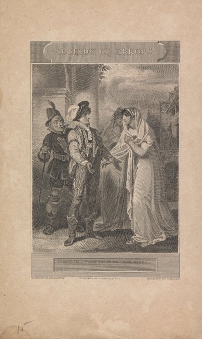 Virheiden komedia, näytös II, kohtaus II tekijältä John Neagle