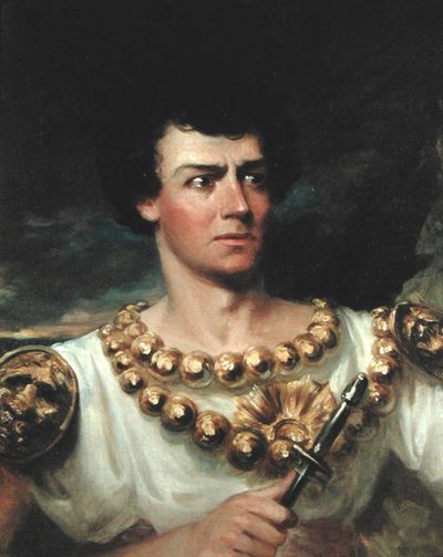Edwin Forrest (1806-72) Rollana (öljy kankaalle) tekijältä John Neagle