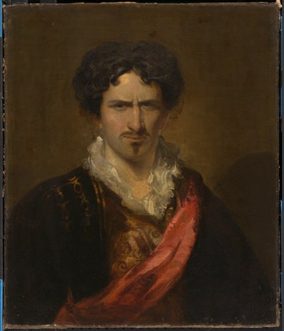 Junius Brutus Booth hahmona Sir Edward Mortimer, 1823. tekijältä John Neagle