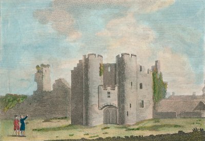 Gate of Pembroke Castle, Pembrokeshire, 1785 tekijältä John Newton