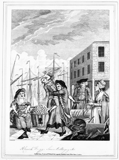 Cornish halaus Billingsgatessa, 1781 tekijältä John Nixon