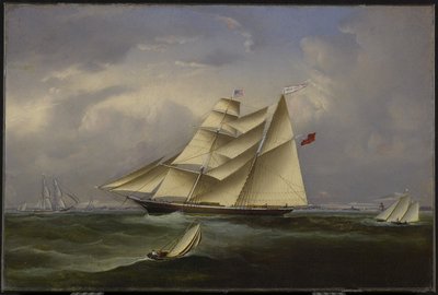 Ocean Bride lähtee Halifaxin satamasta, 1854 tekijältä John OBrien