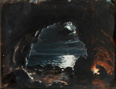 Luolakohtaus, 1800-luvun puoliväli. tekijältä John O
