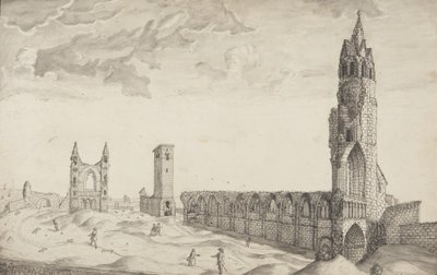St Andrews Delineated (kynä ja pese paperille) tekijältä John Oliphant