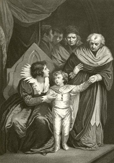 Elizabeth Woodville luovuttaa poikansa tekijältä John Opie