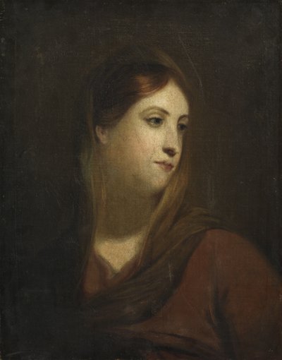 Luonnos naispäälle, n. 1800 tekijältä John Opie