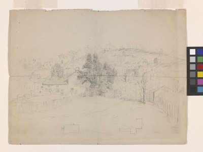 Street In Brookville (kynä luonnonvalkoiselle paperille) tekijältä John Otis Adams